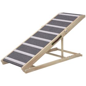 Dog Ramp for Couch, Foldable Pet Ramp for Small to Large Dog, 4 Adjustable Height from 16" to 23.5"