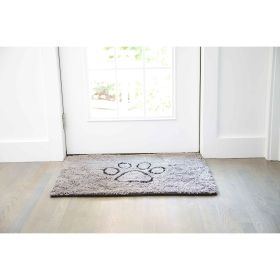 DGS Pet Products Dirty Dog Door Mat Small Brown 23" x 16" x 2" (Color: Grey, size: large)